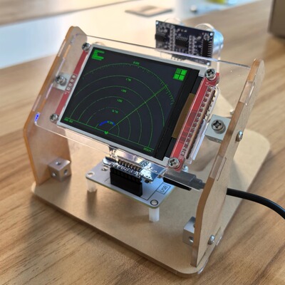 Arduino/STM32超声波雷达扫描学生科技制作diy创意玩具手工科创