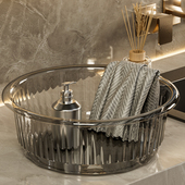 透明洗脸盆家用高颜值加厚洗漱盆子洗脚盆洗头盆学生宿舍用塑料盆