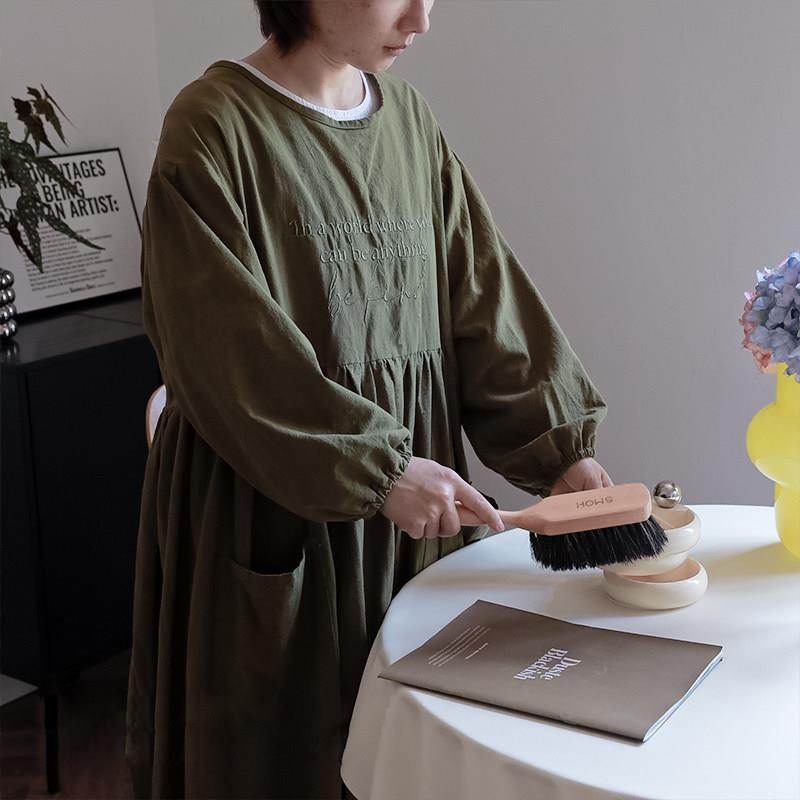 罩衣女新款大人做饭长袖围裙厨房家用衣服防脏工作服加大全包棉麻