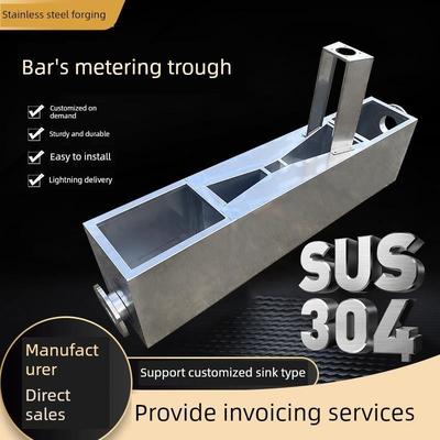 不锈钢巴氏槽明渠污水流槽灌封区水巴氏测量槽具有检验合格证书