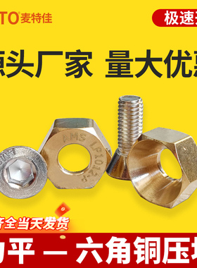 铜LP0404LP0505LP0606六角力平导轨压块TS29TS20TS24机床楔块压板