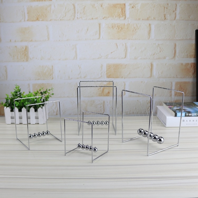 批发YG003金属支架牛顿摆球撞球碰碰球 家居礼品装饰个性摆件工艺