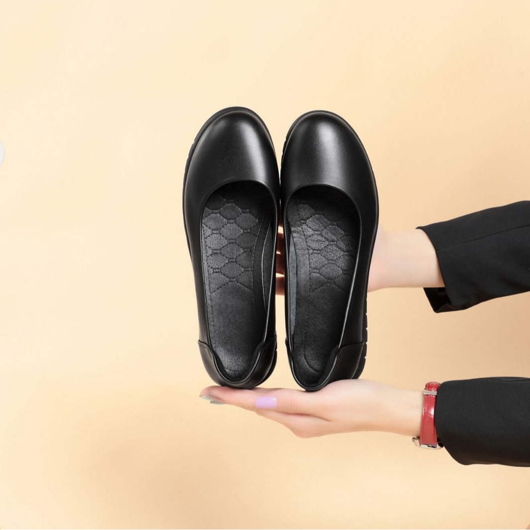 厂家批发工作鞋女厚底软底上班面试酒店职业百搭春秋单鞋职场