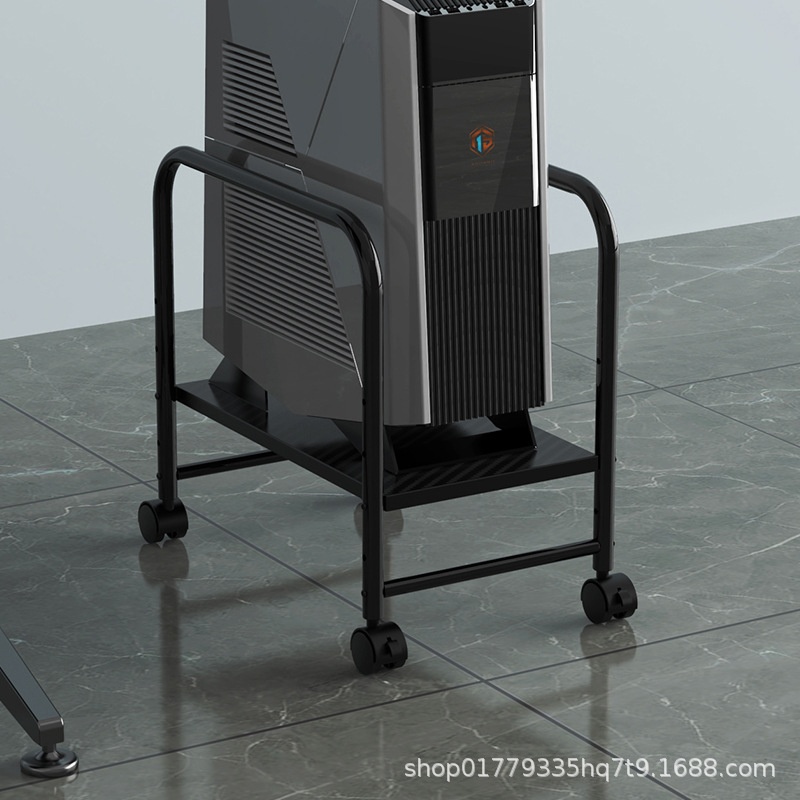 办公室主机托架可移动多层机箱架散热机箱托架多功能置物架带刹车