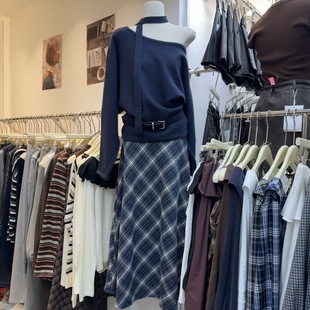 针织毛衣半身裙套装 时尚 S68368W134 韩版 十三行现货2025秋冬新款