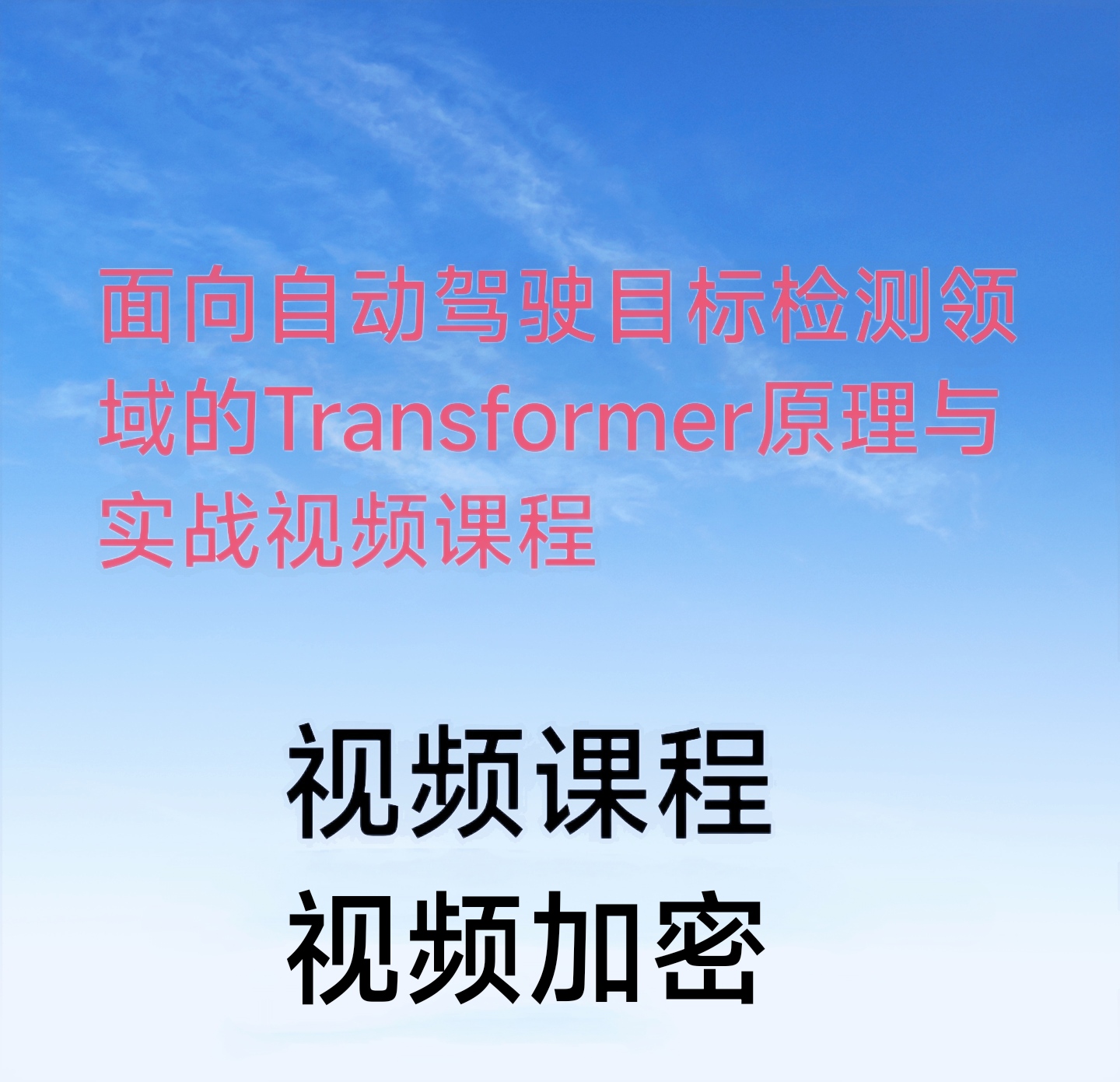 国内首个面向自动驾驶目标检测领域的Transformer原理与实战影片 商务/设计服务 设计素材/源文件 原图主图