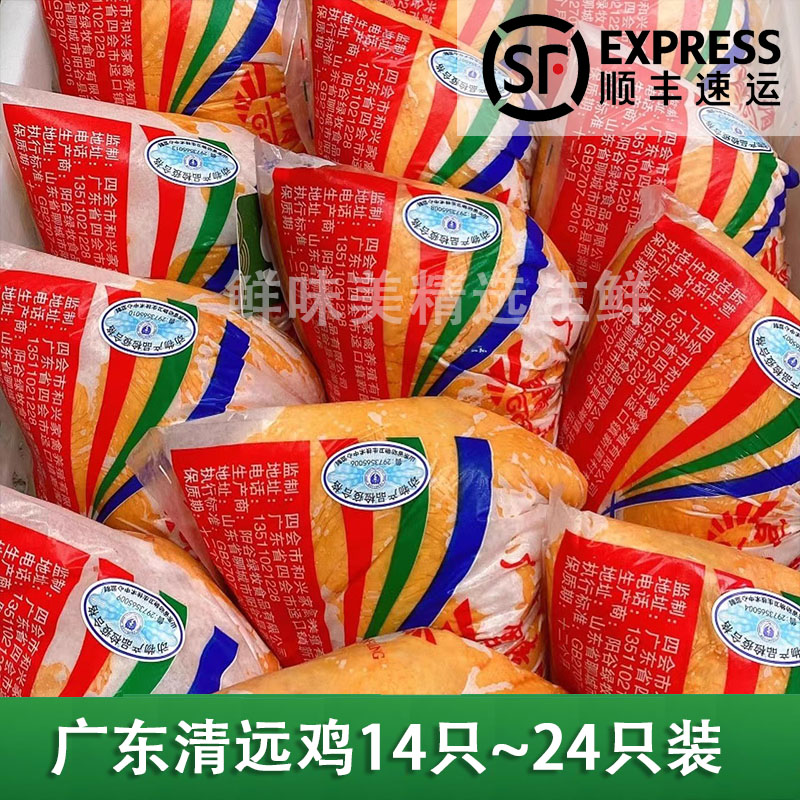 广东清远鸡黄油鸡宫清皇清远鸡白切鸡打边炉椰子鸡食材整箱44斤