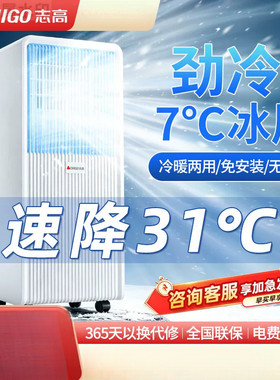 志高可移动空调扇单冷一体机无外