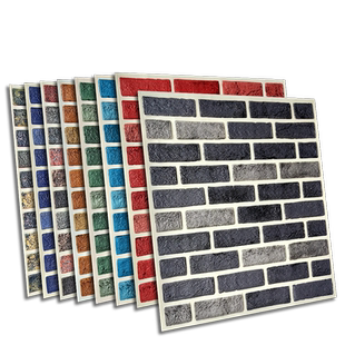 3d立体墙贴复古泡沫砖墙纸掉灰墙专用墙面厚贴纸店铺装修墙面改造