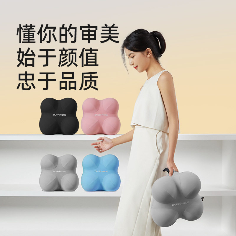 乔氏凸点按摩护腰靠枕腰垫车载车用办公座椅靠垫多功能头枕午睡枕