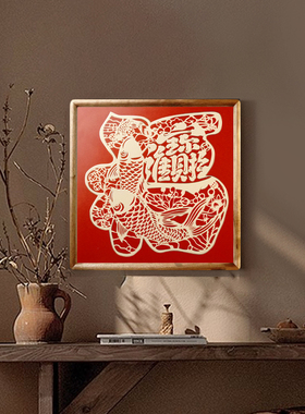 全铜福字画手工錾刻背景墙铜版画