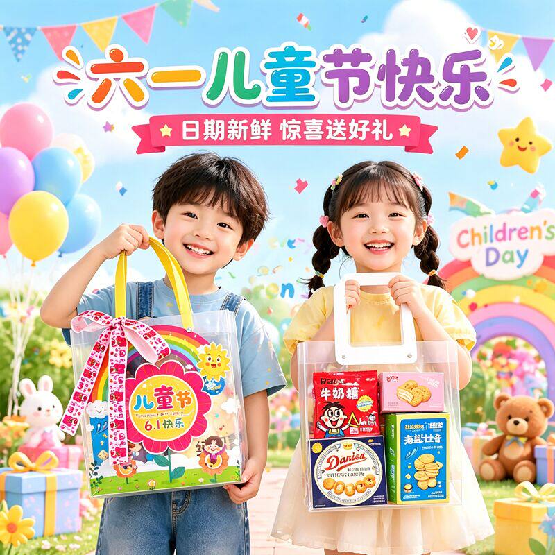 六一儿童节礼物送给孩子仪式感男女孩零食大礼包全班幼儿园伴手礼