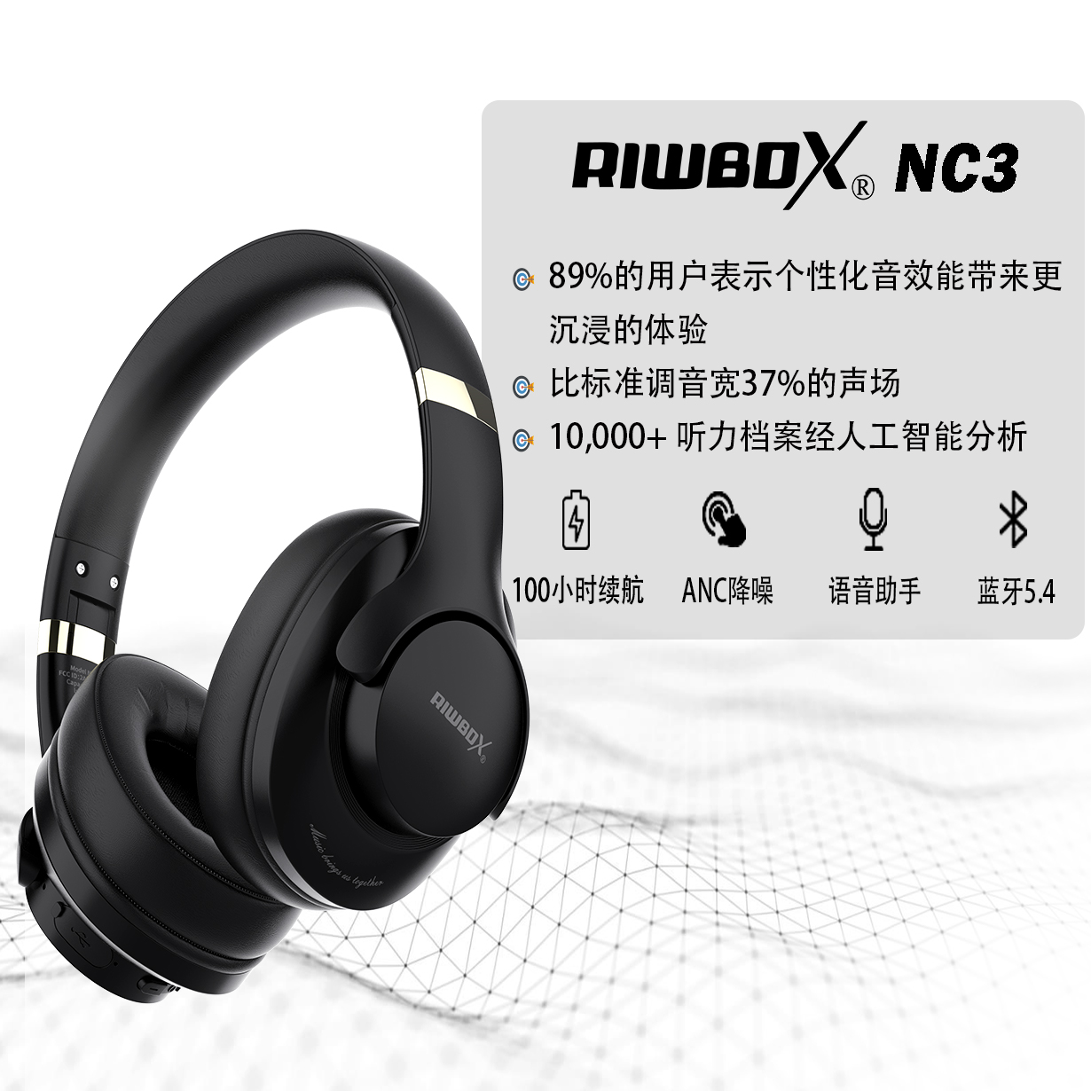 ANC主动降噪/佩戴舒适