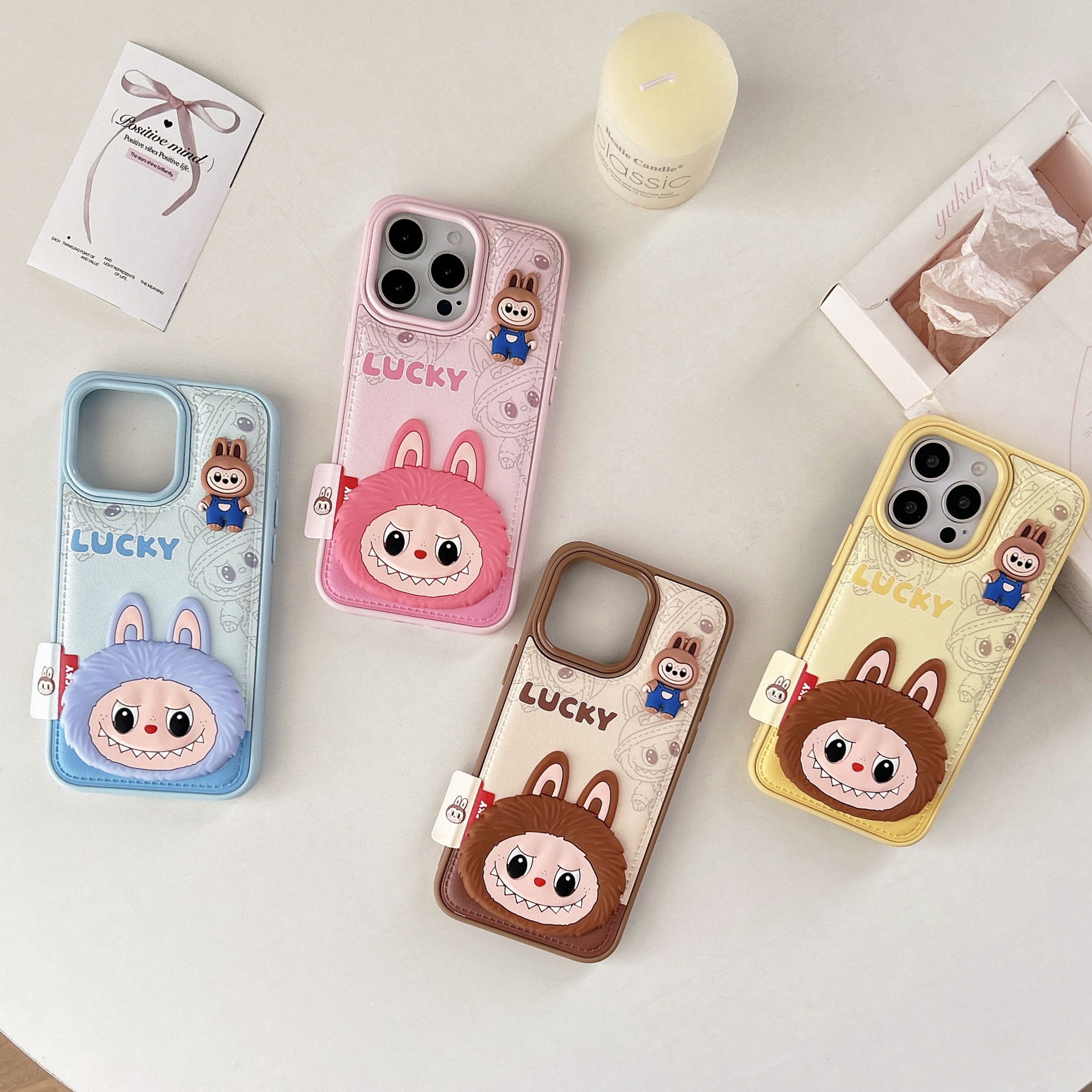 小羊皮立体大头拉布布iPhone16