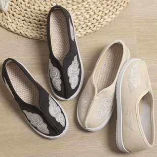 编织鞋 男童汉服传统古代刺绣鞋 儿童帆布古风唐装 老北京布鞋 汉服鞋