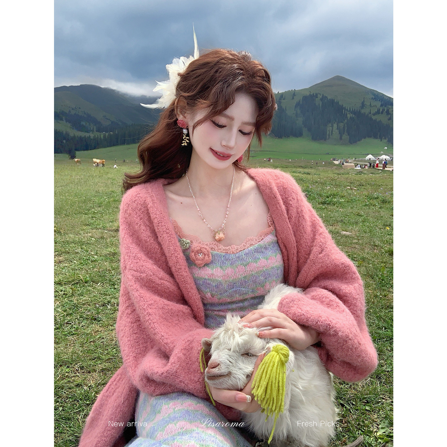 一生罗曼法式轻奢针织开衫女图片