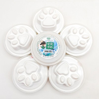 葡萄泉猫爪凉糕四川名小z吃红糖糯米凉糕心形凉糕圆形