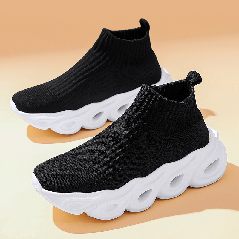 多运动走路鞋一脚蹬袜子鞋春秋新款懒人高帮休闲鞋大码男女健步鞋,女鞋,健步鞋,淘宝优惠券,粉丝福利购,淘宝优惠卷