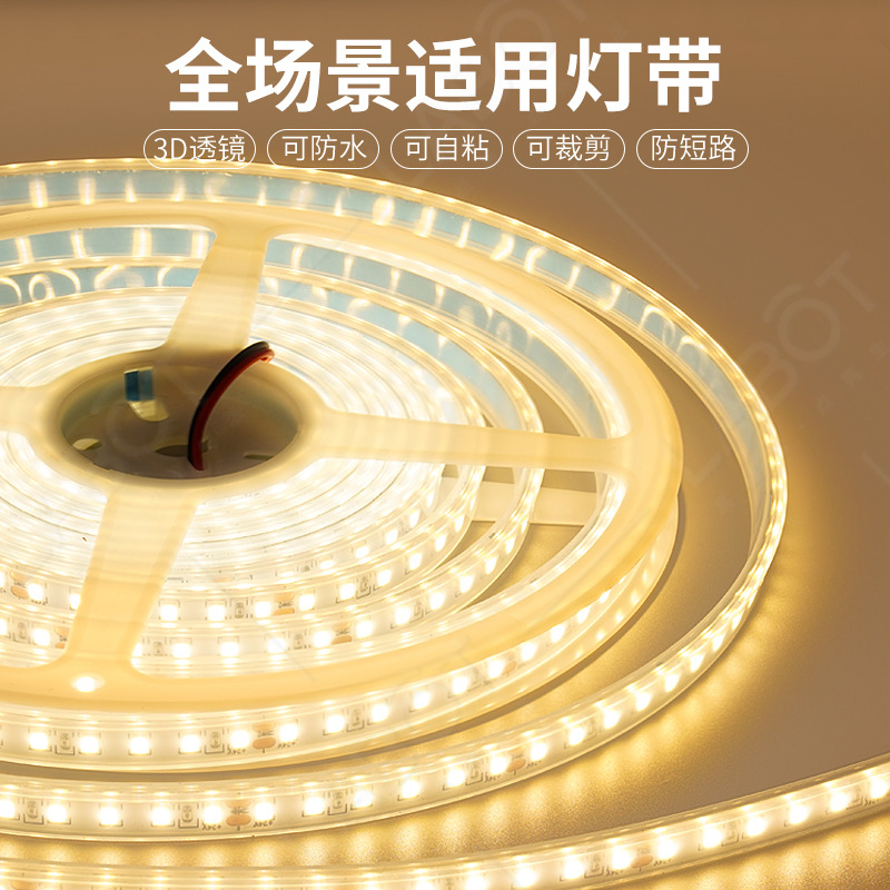 LED灯带12V/24V汽车led防水灯带低压户外工程套管灯条广告灯箱