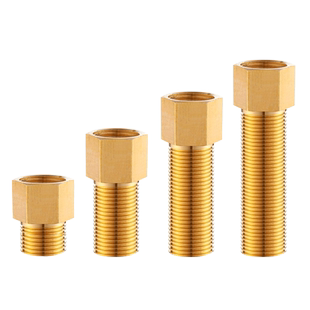 全铜加长4分内外丝铜对丝直接内外牙外丝加长延长水管配件铜接头