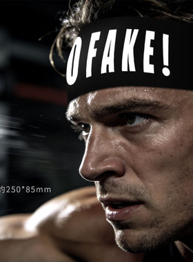 NOFAKE发带头带包头巾欧美男女运动跑步止汗健身训练Crossfit吸汗