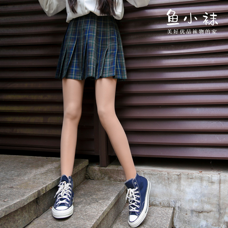 鱼小袜「超正肤」薄款双层冬踩脚