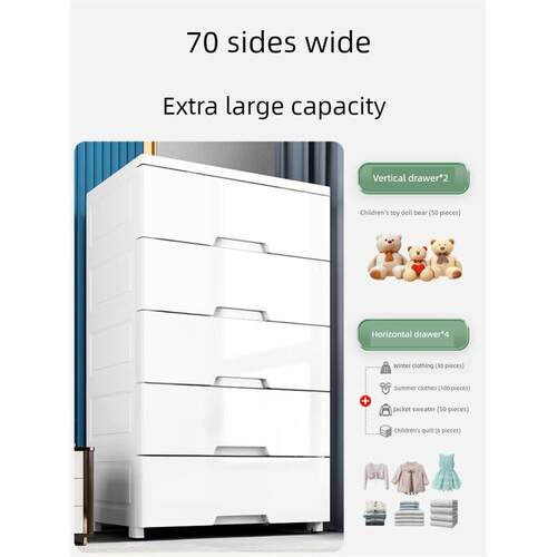Multilayer drawer toys clothes grocery storage cabinet