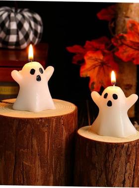 Halloween Ghost Candle Decoration Ghost Festival万圣幽灵蜡烛
