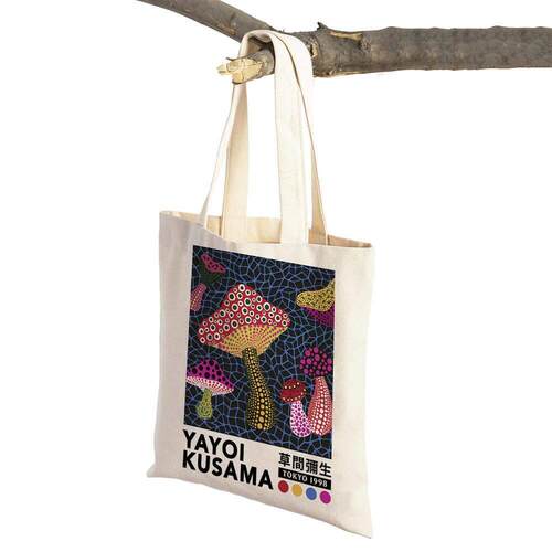 Yayoi Kusama Shopper Bag Mushroom Pumpkin Weird Mother-in-la