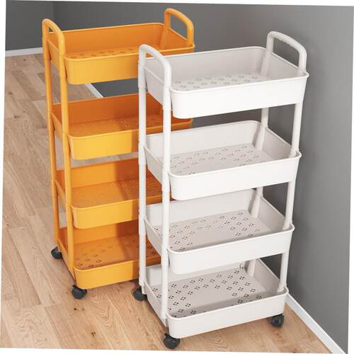 Kitchen storage rack bathroom Shelf Trolley iron shelves