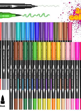 12 24 36 Colour Felt Tip Pens Watercolour Marker Pen,Double
