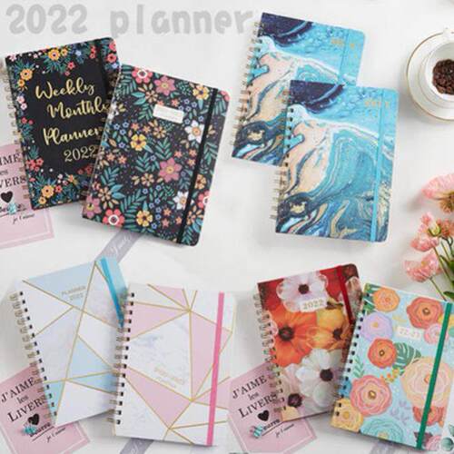 Non dated daily weekly monthly planner agenda notebook diarw
