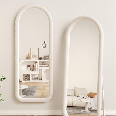 metal frame rack full-body mirror wall mirrow Bedroom mirror