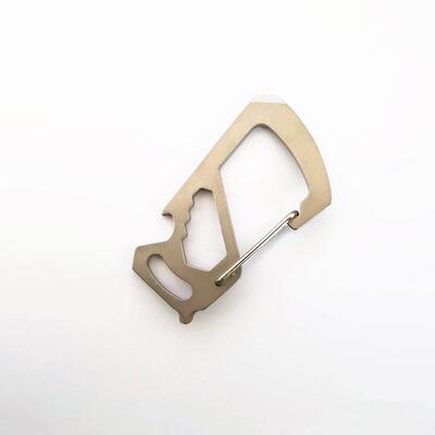 EDC multi-function D-shaped buckle stainless steel carabiner