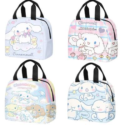 Sanrio Anime Cute Cinnamoroll Insulated Cooler Lunch Box Bag