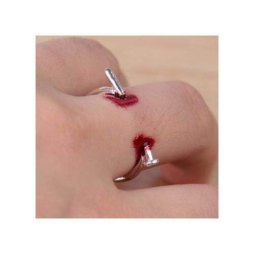 Halloween nail open ring万圣节饰品