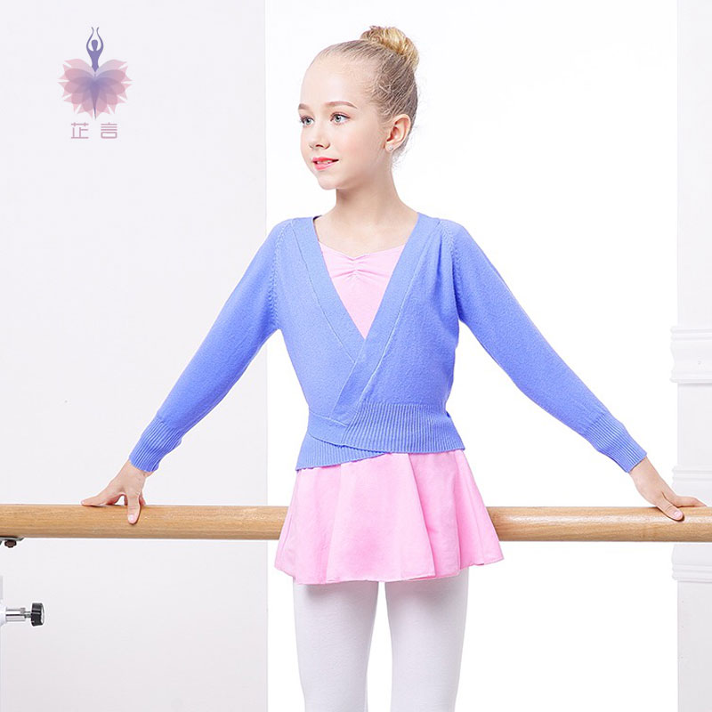 舞蹈毛衣练功披肩芷言保暖针织衫