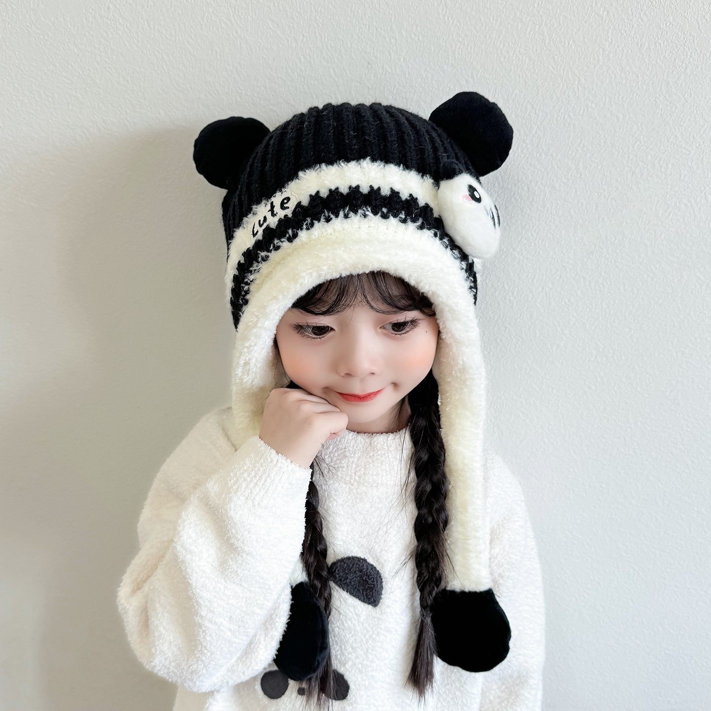 儿童护耳帽秋冬季可爱超萌新款毛线针织帽男女童保暖宝宝防风帽厚,童装/婴儿装/亲子装,帽子,淘宝优惠券,粉丝福利购,淘宝优惠卷