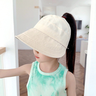 渔夫帽宽檐速干扎高马尾防晒帽