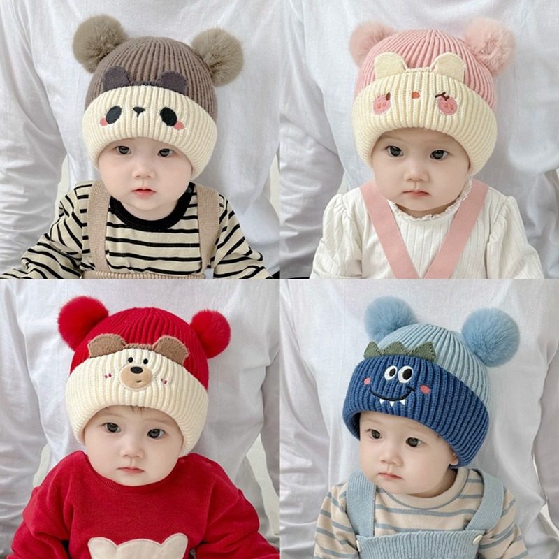 婴儿帽子秋冬季可爱超萌男女宝宝套头针织毛线帽子儿童护耳保暖帽,童装/婴儿装/亲子装,帽子,淘宝优惠券,粉丝福利购,淘宝优惠卷