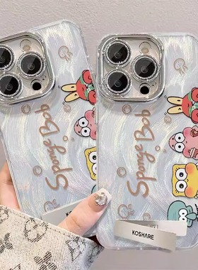 适用oneplus一加ACE/2/3/11/12手机壳新款海绵宝宝107软壳pro硅胶套se男女款5G网红全包卡通防摔超薄潮
