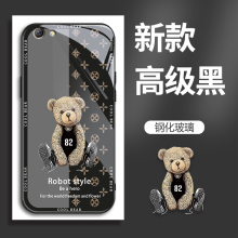 适用OPPOR9S手机壳的82号熊手机套R9S新款玻璃oppo保护套防摔软壳硅胶男女款网红可爱情侣卡通超薄全包个性潮