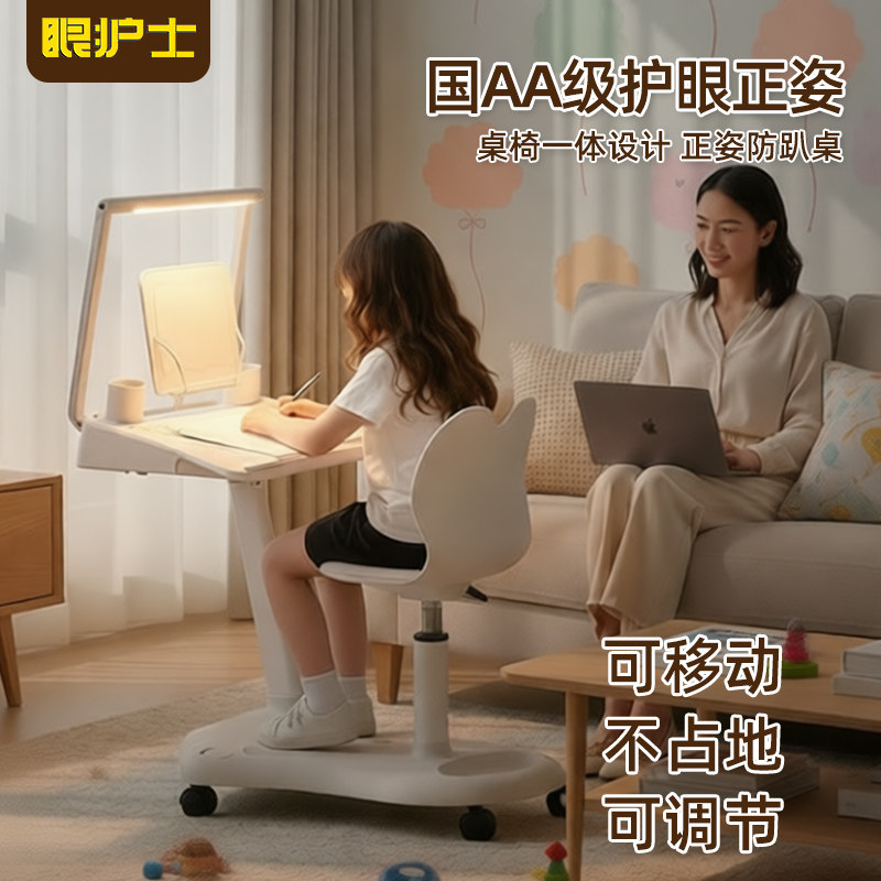 眼护士台灯护眼学习专用儿童阅读防近视台灯学生写字护眼充电台灯