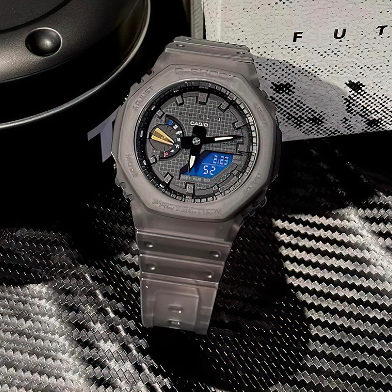 卡西欧G-SHOCK&FUTUR联名限量款GA-2100FT-8A石英运动户外手表