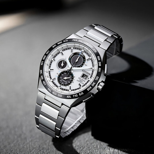 Citizen/西铁城钛™系列空中之鹰光动能多局电波男表AT8238-84A