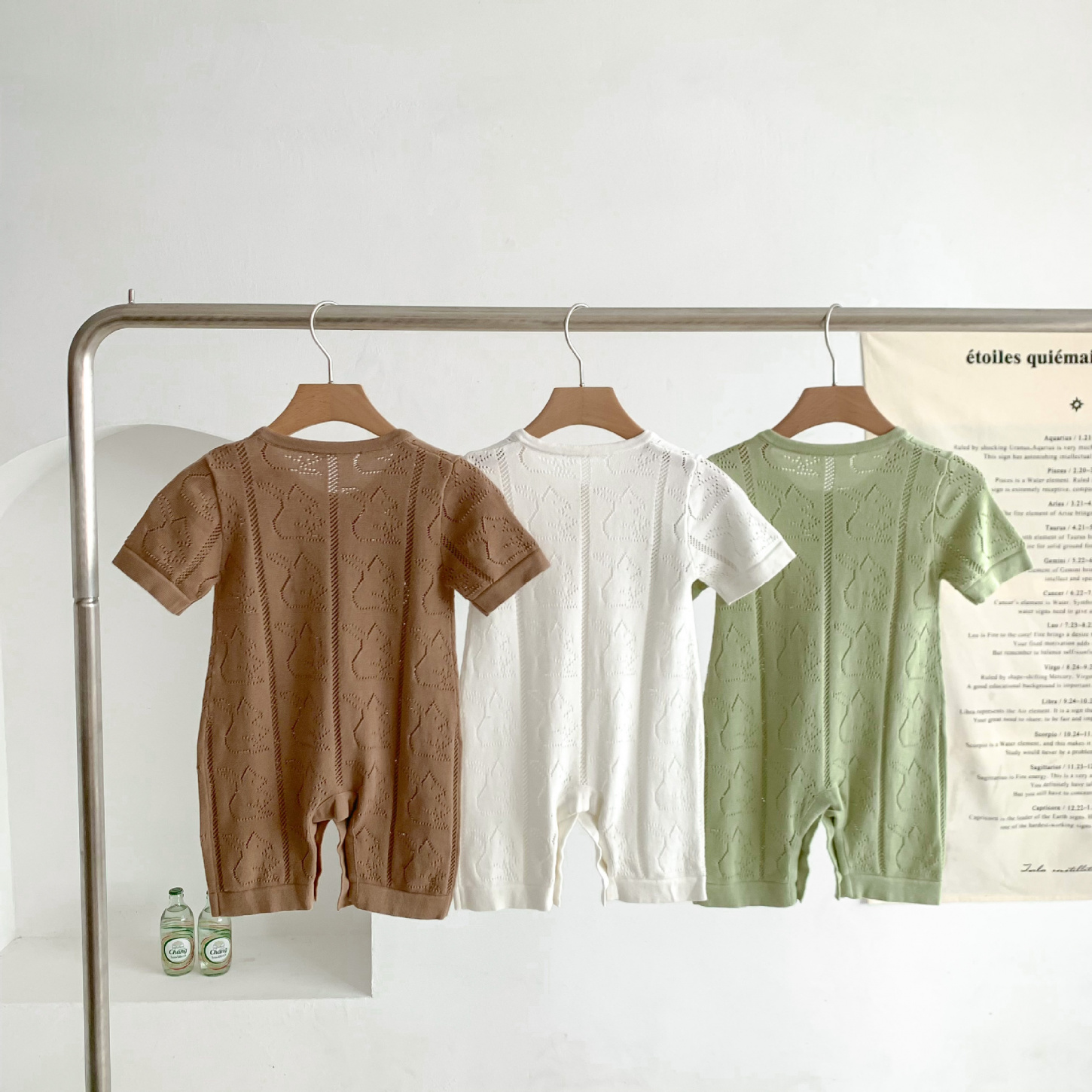 2025婴儿夏季连体衣短袖针织薄款宝宝洋气夏装爬服新生儿空调服睡