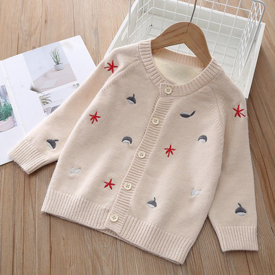 女童外套新款2025洋气儿童爆款童年开衫针织毛衣可爱宝宝童装秋冬