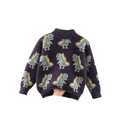 秋冬水貂新款加绒加厚针织打底衫