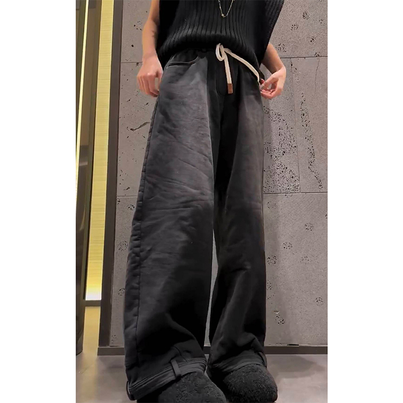 松紧腰休闲长裤百搭卫裤女潮