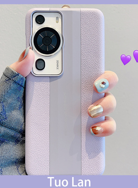 拓岚 适用华为p60pro手机壳p50pro荣耀90情侣高级感p40pro皮质秒变保时捷magic5至臻版nova11/10女87650防摔